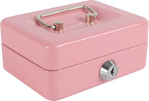 xydled Locking Steel Mini Cash Box with Removable 